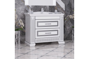 Тумба для комплекта Opadiris Оникс 100 серебро