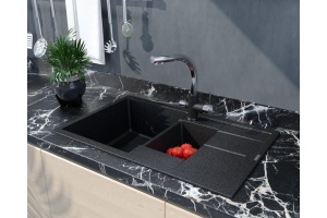 Мойка кухонная Paulmark Feste 77.5 черный матовый - 3