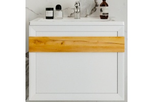 Тумба под раковину Бриклаер Берлин 70 белый глянец (4627125416071)