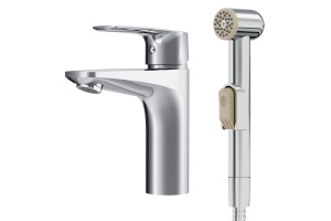 Смеситель AM.PM Gem F90A03000 для раковины, с гигиеническим душем