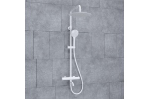 Душевая система WasserKraft 30 с термостатом белый матовый - 2