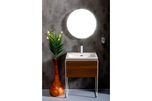 Тумба под раковину Armadi Art Vallessi 60 темное дерево - 3