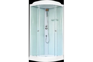 Душевая кабина Royal Bath 90х90 белая стекло прозрачное