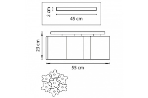 Потолочная люстра Lightstar Nubi 802077 - 2