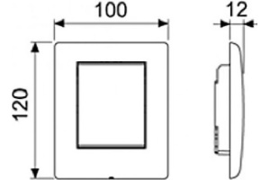 Кнопка смыва TECE Planus Urinal 9242311 для писсуара, хром - 3