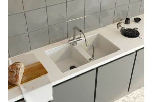 Мойка кухонная Omoikiri Kitagawa белый (4993809) - 2