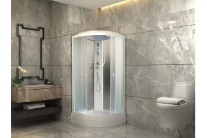 Душевая кабина Parly Effect 90х90 белая стекло матовое - 2