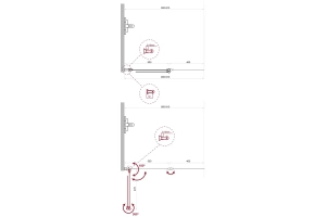Шторка на ванну BelBagno UNO 90х150 профиль хром стекло прозрачное - 3