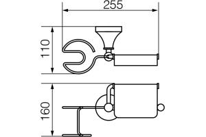 Держатель туалетной бумаги Veragio Gialetta VR.GIL-6485.CR с держателем освежителя воздуха - 3