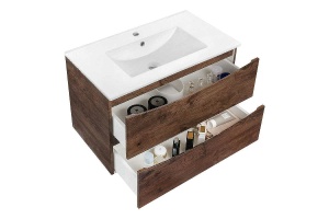 Тумба с раковиной Vincea Gio Mia 80 темное дерево - 2