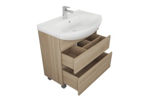 Тумба под раковину Owl 1975 Eland 75 дуб сонома (OW29.30.12) - 2