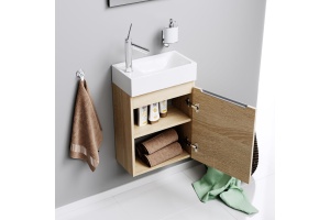 Мебель для ванной Aqwella Leon MP 40 дуб сонома - 3