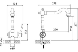Смеситель Iddis Oldie OLDYGL0i05 для кухонной мойки - 3