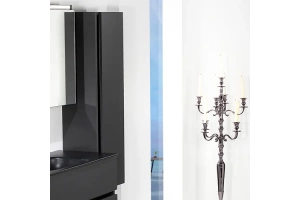 Шкаф-пенал Armadi Art Vallessi 35 подвесной черный матовый