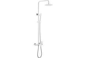 Душевая стойка Boheme Uno 468-WCR white chrome