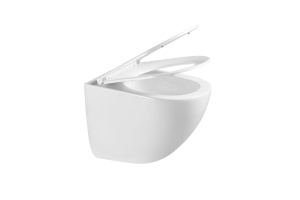 Унитаз подвесной Bien VT1-51T Tornado, цвет белый, ультратонкое soft-close сиденье, , шт - 2