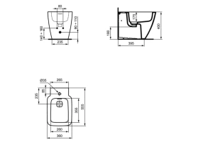 Биде напольное Ideal Standard Strada II белый - 2