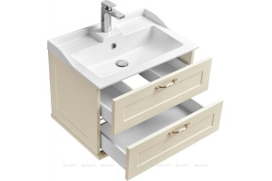 Тумба под раковину подвесная Aquaton Леон 65 бежевый - 3