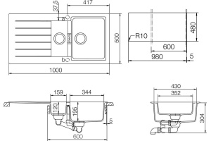 Мойка кухонная Schock Signus 60D (D-150) магнолия - 3