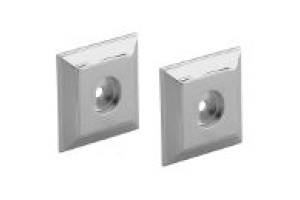 E14790-CP заглушки EO для душевой штанги квадратные современный дизайн (хром)