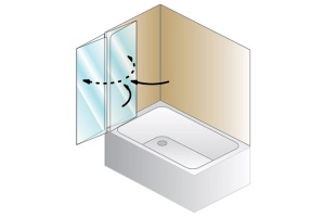 Душевая шторка Kolpa San Sole 112 хром - 2