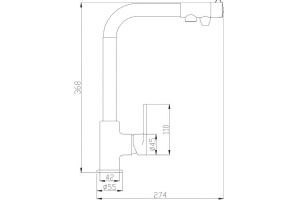 Смеситель Steel Hammer SH 572 BRONZE для кухонной мойки - 2