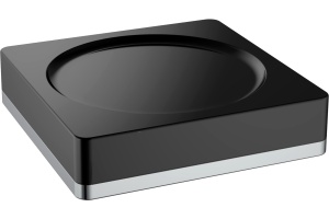 Мыльница настольная Boheme черная - хром