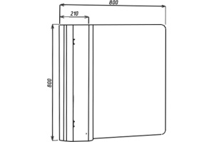 Зеркало-шкаф Bellezza Олимпия 80 L/R белое - 3