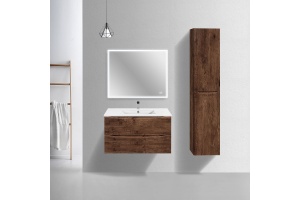 Тумба под раковину Vincea Mia Slim 90 темное дерево - 2