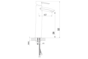 Смеситель для раковины Lemark Atlantiss хром (LM3209C) - 2