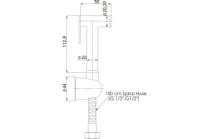 Гигиенический душ GPD хром - 2