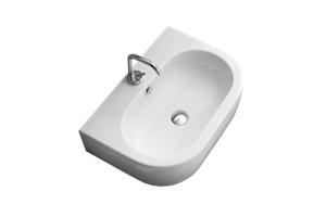 Kerasan Flo раковина 60х42 с 1 отверстием под смеситель, цвет белый