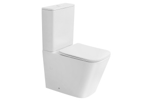 Унитаз ABBER Rechteck AC1210TMW компакт белый матовый, безободковый, смыв торнадо