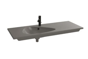 Мебельная раковина Jacob Delafon Nouvelle Vague 121х51 см, серый, 1 отверстие для смесителя EXAP112-Z-MG2