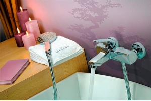 Смеситель для ванны Webert Kimono хром (KI850102015) - 3