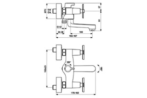 Смеситель Vidima ВидимаАрт BA328AA для ванны - 2