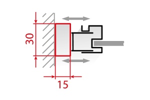Добавочный профиль Rgw черный - 2