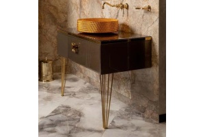 Тумба под раковину Armadi Art Lucido 100 коричневый - 2