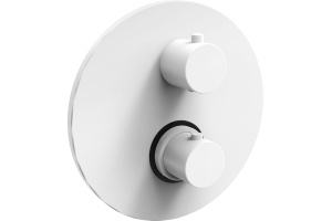 Термостат Paffoni Light LIQ018BO с ВНУТРЕННЕЙ ЧАСТЬЮ, для душа, белый