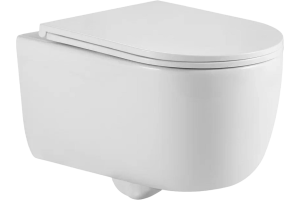 Унитаз BERGES подвесной Tornas Rimless 53 см, сиденье дюропласт Tornas Slim SO, микролифт, быстросъём