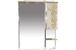 Зеркало Misty Бабочка 90 R бежевый, патина