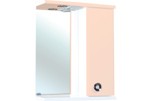 Мебель для ванной Bellezza Неаполь 50 подвесная прямая бежевая - 3