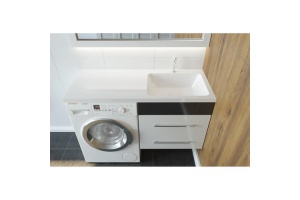 Раковина над стиральной машиной Stella Polar Kamilla 110 правая белый - 3