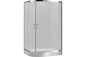 Душевой уголок Cezares Eco O-RH-2-100/80-P-Cr стекло punto - 3