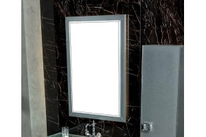 Зеркало с подсветкой Armadi Art Dolce 105х70 серебро - 2