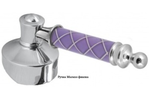Смеситель для раковины Boheme Vogue хром с фиолетовым - 2