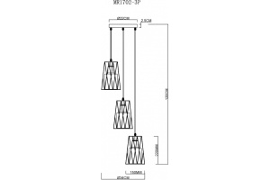 Подвесной светильник MyFar Scrum MR1702-3P - 2
