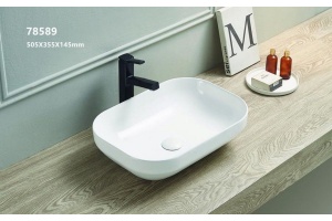 Раковина накладная Ceramalux N 50 белый (78589)