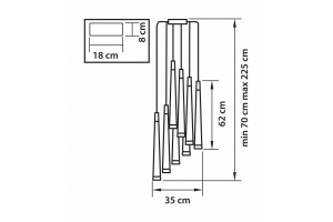 Каскадная люстра Lightstar Punto 807083 - 3