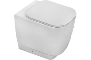 Унитаз приставной унитаз Hatria Fusion q без сиденья белый